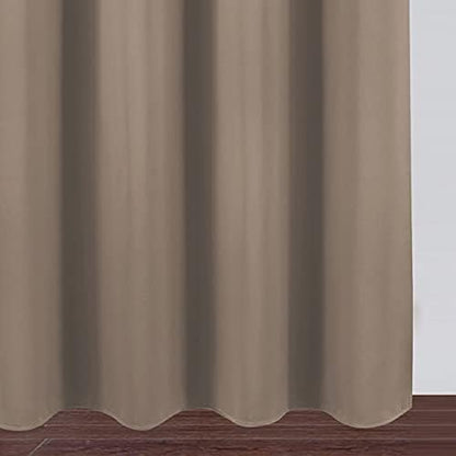 LEMOMO Blackout Curtains 66 x 95 inch/Cappuccino Curtains Set of 2 Panels/Thermal Insulated Room Darkening Bedroom Curtains