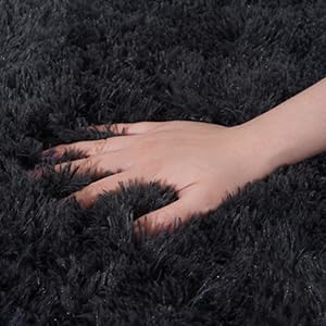 Rugs for Living Room 5x7, Soft Shaggy Modern Shag Area Rug for Bedroom, Upgrade Non-Slip Plush Fluffy Carpet for Kids Boys Girls Room Home Decor Aesthetic, Charcoal Gray