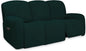 PureFit Super Stretch 3 Seats Recliner Sofa Couch Cover with Pocket – Non Slip Soft Sofa Slipcover, Washable Spandex Reclining Furniture Protector for Kids, Pets (Recliner Sofa, Deep Teal)