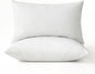 MIULEE Pillows Queen Size Set of 2 Down Feather Throw Pillows for Couch Sofa Bed, Decorative Fluffy Cotton Fabric Inserts,White 20x30