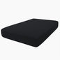 hyha Milk Silk Couch Cushion Covers, Soft Magic Sofa Covers Washable for 2 Cushion Couch, Stretch Sectional Outdoor Cushion Covers for Patio Furniture with Elastic Bottom(Medium, Black)