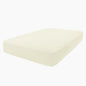 hyha Milk Silk Couch Cushion Covers, Soft Magic Sofa Covers Washable for 2 Cushion Couch, Stretch Sectional Outdoor Cushion Covers for Patio Furniture with Elastic Bottom(Medium, Cream)