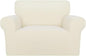 PureFit Super Stretch Sofa Slipcover – Spandex Non Slip Soft Couch Sofa Cover, Washable Furniture Protector with Non Skid Foam and Elastic Bottom for Kids, Pets (Oversized, Ivory)