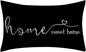 MFGNEH Farmhouse Pillow Covers, 12x20 Inch - Home Decorative Throw Pillow Case, Housewarming Gift, Black