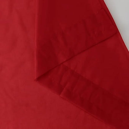 SpaceDresser Christmas Red Sheer Curtains 4 Panels Rod Pocket Semi-Sheer Curtain 84 Inches Long Light Filtering Voile Window Drapes for Bedroom Living Room Kitchen, Each 52W x 84L