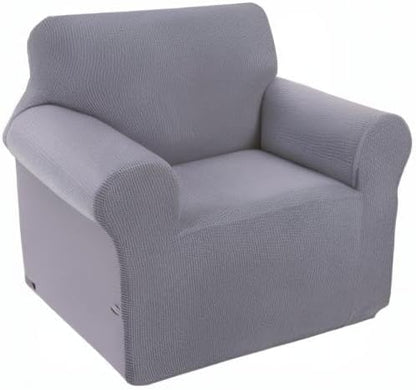 U-NICE HOME Recliner Chair Covers Stretch Couch Cover Sofa Cover Sofa Slipcover Furniture Protector for Chair Cover Pet Friendly(Armchair, Grey)