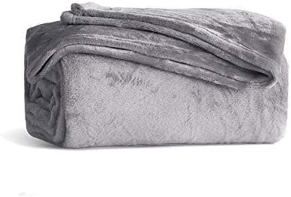 KMUSET Fleece Blanket Twin Size Grey Lightweight Throw Blanket Super Soft Cozy Microfiber Blanket Factory Shop