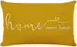 MFGNEH Home Sweet Home Quotes Farmhouse Pillow Covers 12x20 Inch, Decorative Throw Cushion Case, Housewarming Gift, Yellow