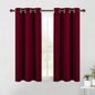 NICETOWN Modern Blackout Curtains Noise Reducing, Wine Red, 2 Panels, W42 x L54, Thermal Insulated and Privacy Room Darkening Drape Panels for Boy's Guest Room Door Small Short Window