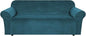 H.VERSAILTEX Stretch Velvet Sofa Covers for 3 Cushion Couch Covers Sofa Slipcovers Furniture Protector Soft with Non Slip Elastic Bottom, Crafted from Thick Comfy Rich Velour (Sofa 72'-90', Deep Teal)