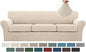 Turquoize 4 Piece Sofa Covers For 3 Cushion Couch Sofa Slipcover Soft Couch Cover For Dogs-Washable Sofa Furniture Covers With 3 Individual Large Cushion Covers Feature Fabric (XL Sofa,Biscotti Beige)