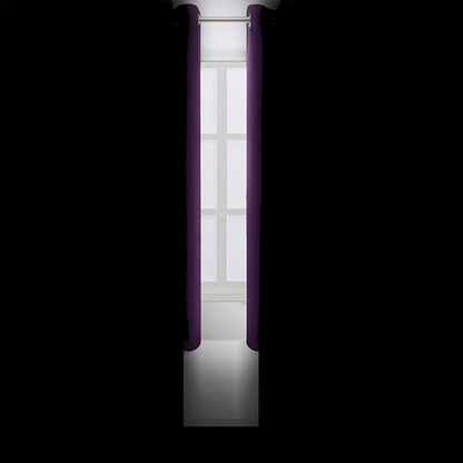 LEMOMO Blackout Curtains 66 x 72 Inch Long Purple Curtains Set of 2 Panels Room Darkening Curtains for Bedroom and Living Room