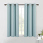 NICETOWN Modern Blackout Curtains Noise Reducing, Sky Blue, 2 Panels, W42 x L54, Thermal Insulated and Privacy Room Darkening Drape Panels for Boy's Guest Room Door Small Short Window