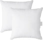 LANE LINEN 26x26 White Throw Pillow Inserts – Pack of 2 White, Fluffy Decorative Insert for Throw Pillow Covers, Perfect for Couch, Bed, Outdoor Use, and Elegant Sofa or Living Room Decor