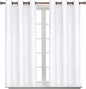 BGment Room Darkening Curtains 54 Inches Long - Grommet Thermal Insulated Drapes Window Treatment Curtains for Bedroom, 2 Panels, 38 x 54 Inch, Pure White