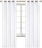 BGment Room Darkening Curtains 72 Inches Long - Grommet Thermal Insulated Drapes Window Treatment Curtains for Bedroom, 2 Panels, 52 x 72 Inch, Pure White