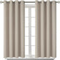 BGment Room Darkening Curtains 45 Inches Long - Grommet Thermal Insulated Drapes Window Treatment Curtains for Bedroom, 2 Panels, 52 x 45 Inch, Camel