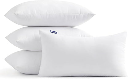 MIULEE 12x20 Inch Throw Pillow Insert Set of 4,Premium Pillow Stuffer Sham Rectangle for Decorative Cushion Bed Couch Sofa
