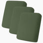 hyha Milk Silk Couch Cushion Covers, Soft Magic Sofa Covers Washable for 3 Cushion Couch, Stretch Sectional Outdoor Cushion Covers for Patio Furniture with Elastic Bottom(3 Packs, Bronze Green)