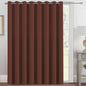 H.VERSAILTEX Blackout Patio Curtains 100 x 108 Inches for Sliding Door Extral Wide Blackout Curtain Panels Thermal Insulated Room Divider - Grommet Top, 9' Tall by 8.5' Wide - Rust