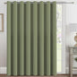 H.VERSAILTEX Blackout Patio Curtains 100 x 108 Inches Solid Thermal Insulated Grommet Blackout Curtains/Drapes for Sliding Door Extral Wide Curtain Panels Room Divider, 9' Tall by 8.5' Wide - Sage