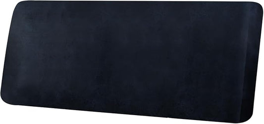 Leather Look Couch Cushion Covers Sofa Seat Slipcovers Sets Couches Furniture Protector for Sectional Armchair Loveseat Pets Kids Stretch Spandex Fabric (1 Cushion XL Sofa, Navy)