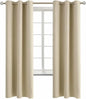 BGment Room Darkening Curtains 72 Inches Long - Grommet Thermal Insulated Drapes Window Treatment Curtains for Bedroom, 2 Panels, 42 x 72 Inch, Beige
