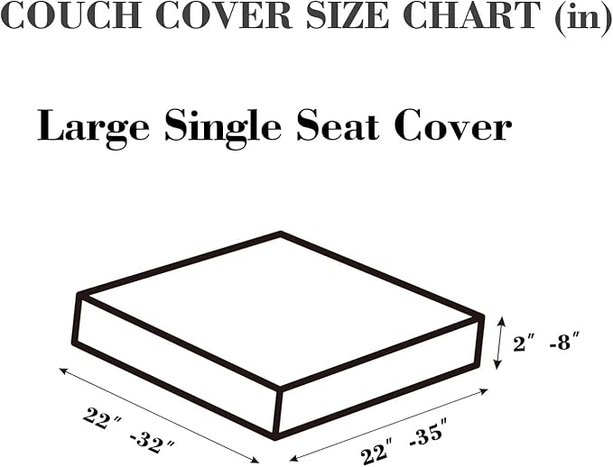Couch Cushion Covers Sofa Covers Couch Covers for Sofa Pet Friendly Universal Sofa Covers Washable Stretch Slipcovers for Sectional Sofa (Texture Gray,Large Single Seat Cover)