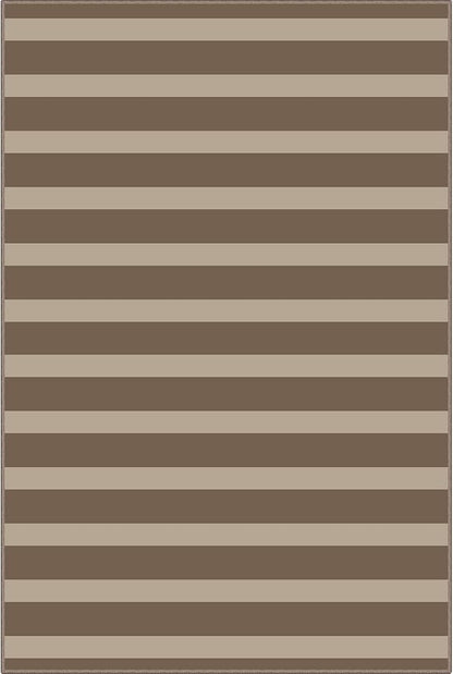Front Door Mat Outside Entrance - 2x3 Brown Beige Striped Non-Slip Washable Doormat Indoor Outdoor Mat Entry Rug Small Layered Area Rug for Entryway Kitchen Front Porch Decor
