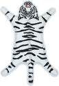 Tiger Print Rug Cartoon Cute Faux Area Rugs Fluffy Animal Print Mat Carpet Kids Small Rugs for Playroom Room Home Decor (2.6x1.8Ft /32.2" Lx21.4 W（54.5x82cm）,White)
