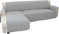 Easy-Going Sofa Slipcover L Shape Sofa Cover Sectional Couch Cover Furniture Protector Mat for Pets Dog Cat (X-Large, Light Gray/Light Gray)