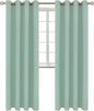 BGment Blackout Curtains - Grommet Thermal Insulated Room Darkening Bedroom and Living Room Curtains, Set of 2 Panels (52 x 108 Inch, Frosty Green)