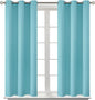 BGment Blackout Curtains - Grommet Thermal Insulated Room Darkening Bedroom and Living Room Curtains, Set of 2 Panels (38 x 84 Inch, Baby Blue)