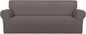 PureFit Super Stretch Sofa Slipcover – Spandex Non Slip Soft Couch Sofa Cover, Washable Furniture Protector with Non Skid Foam and Elastic Bottom for Kids, Pets （Sofa, Taupe）