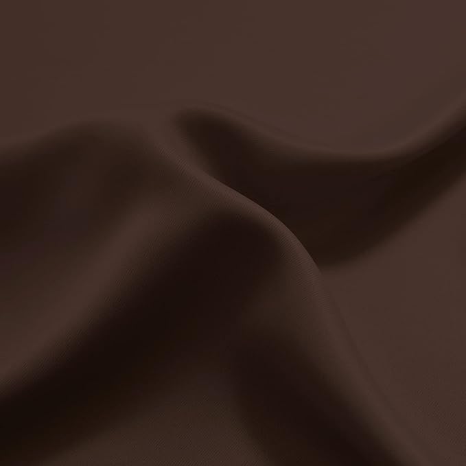 Yakamok 84 Inch Length Thermal Insulated Gradient Color Ombre Curtains with Grommet, Room Darkening Window Drapes for Bedroom (Brown and Greyish White, 52x84 Inch, Set of 2)