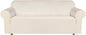 H.VERSAILTEX Stretch Sofa Covers Large Couch Covers Sofa Slipcovers Furniture Protector Soft with Non Slip Elastic Bottom, Feature Thick Comfy Rich Velour (XL Sofa, Ivory)