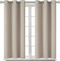 BGment Room Darkening Curtains 54 Inches Long - Grommet Thermal Insulated Drapes Window Treatment Curtains for Bedroom, 2 Panels, 38 x 54 Inch, Camel