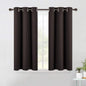 NICETOWN Blackout Curtain Panels for Bedroom Window, Triple Weave Microfiber Energy Saving Thermal Insulated Solid Grommet Blackout Draperies and Drapes (One Pair, 42 Inch by 45 Inch, Toffee Brown)