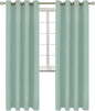BGment Blackout Curtains - Grommet Thermal Insulated Room Darkening Bedroom and Living Room Curtains, Set of 2 Panels (52 x 84 Inch, Frosty Green)