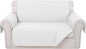 Reversible Loveseat Sofa Covers Couch Cover Furniture Protector(Loveseat Small,White/White)