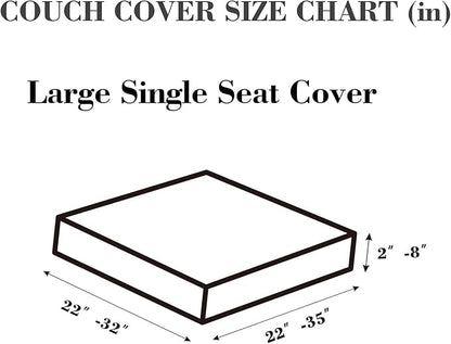 Sofa Covers Couch Covers for Sofa Pet Friendly Couch Cushion Covers Universal Sofa Covers Washable Stretch Slipcovers for Sectional Sofa (Texture Green,Large Single Seat Cover)