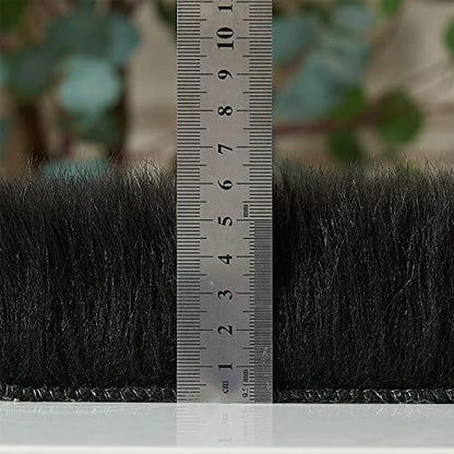 EasyJoy Ultra Soft Fluffy Shaggy Area Rug Faux Fur Rug Chair Cover Seat Pad Fuzzy Area Rug for Bedroom Floor Sofa Living Room (2 x 3 ft Sheepskin, Black)