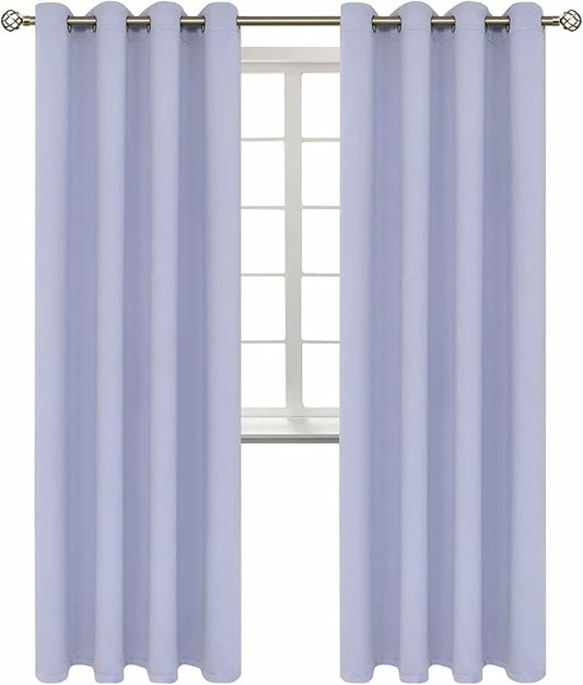 BGment Room Darkening Curtains 84 Inches Long - Grommet Thermal Insulated Drapes Window Treatment Curtains for Bedroom, 2 Panels, 52 x 84 Inch, Lavander