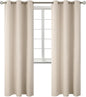 BGment Blackout Curtains - Grommet Thermal Insulated Room Darkening Bedroom and Living Room Curtains, Set of 2 Panels (42 x 84 Inch, Champagne)