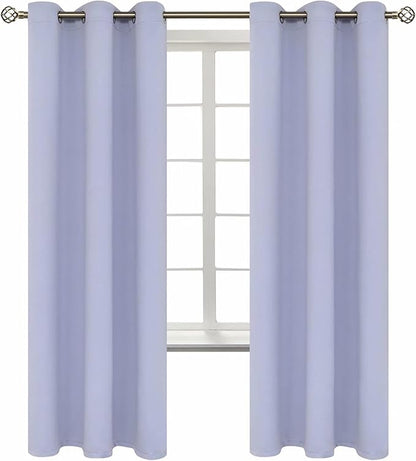 BGment Room Darkening Curtains 72 Inches Long - Grommet Thermal Insulated Drapes Window Treatment Curtains for Bedroom, 2 Panels, 42 x 72 Inch, Lavander