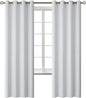 BGment Room Darkening Curtains 72 Inches Long - Grommet Thermal Insulated Drapes Window Treatment Curtains for Bedroom, 2 Panels, 52 x 72 Inch, Greyish White