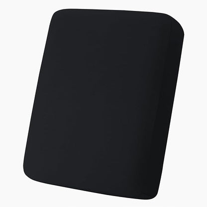 hyha Milk Silk Couch Cushion Covers, Soft Magic Sofa Covers Washable for Cushion Couch, Stretch Sectional Outdoor Cushion Covers for Patio Furniture with Elastic Bottom(Small, Black)