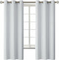 BGment Room Darkening Curtains 63 Inches Long - Grommet Thermal Insulated Drapes Window Treatment Curtains for Bedroom, 2 Panels, 42 x 63 Inch, Greyish White