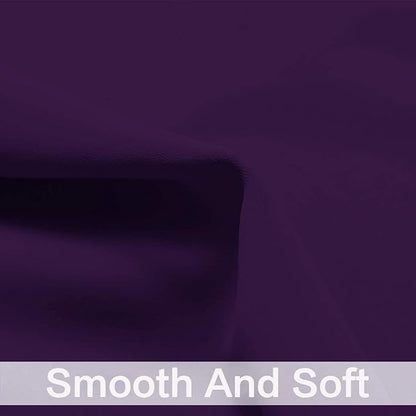 Yakamok Kitchen Bathroom Window Curtains - Blackout Curtains Small Window Short Drapes for Bedroom Living Room Kids Nursery Room(2 Panels,Purple,52x36 Inch)