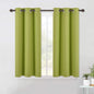 NICETOWN Blackout Curtain Panels for Living Room, Thermal Insulated Solid Grommet Top Blackout Draperies/Drapes for Window (1 Pair, 42 x 45 Inch in Fresh Green)